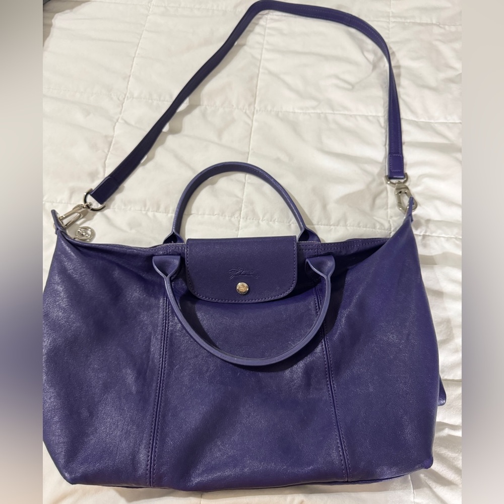 Longchamp Le Pliage Cuir Large
